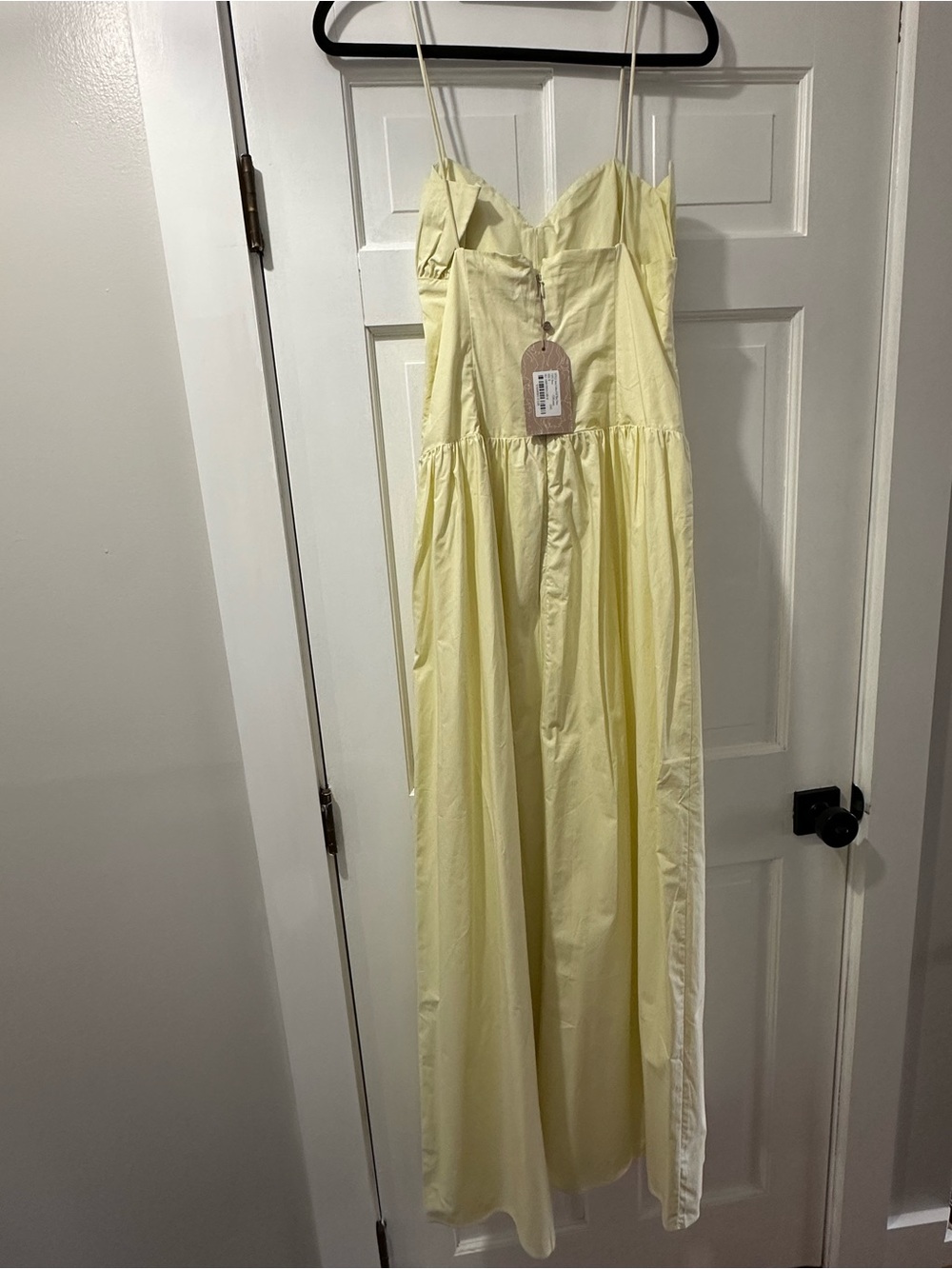 Meshki Pale Yellow Ruffle-Bust Maxi Dress - Picture 6 of 8